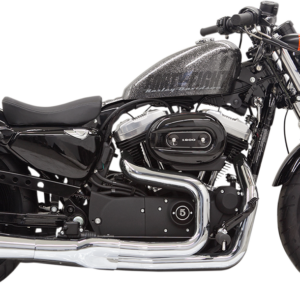 Mega Power Exhaust - Chrome - Short - '14-'21 XL with Mid/Forward Controls