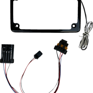Lighted License Plate Frame - Gloss Black - RZR