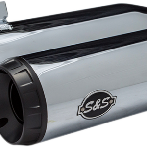 Grand National Slip-On Mufflers - Race - Chrome - M8 Softail