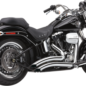 Speedster Swept Short Exhaust - Chrome - '12-'17 Softail