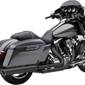 909 Twin Slip-On Mufflers - 4"- Raven Black - '95-'16 Bagger