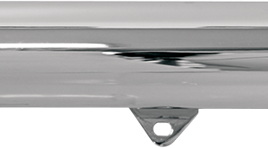 Slip-On Mufflers - Slash-Cut with Standard 2" Baffles - Chrome