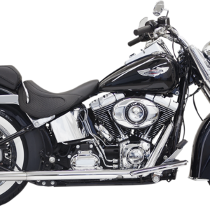 True Duals Exhaust System with Fishtail Mufflers - 30" - Softail