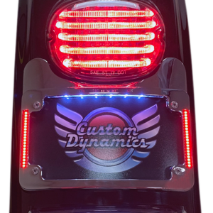 Turn Signal Eliminator/Illuminated Tri-Frame - Chrome