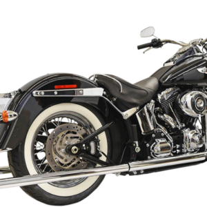 True Duals Exhaust System with Fishtail Mufflers - 39" - Softail