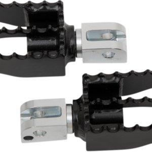 MX Foot Pegs - Passenger - Black/Chrome