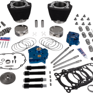 129" Power Package - HPT496 - Gear Drive - Oil Cooled - Black w/o Highlights - 107" M8