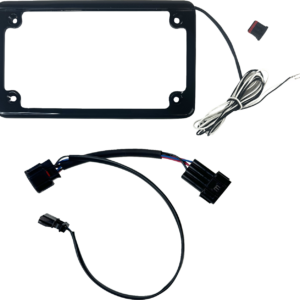 Lighted License Plate Frame - Gloss Black - Talon