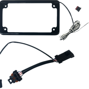 Lighted License Plate Frame - Gloss Black - General