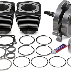 96" Sidewinder® - 3.625" Big Bore - Stroker Kit - Wrinkle Black - Evolution Big Twin
