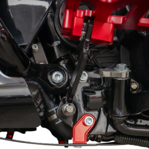 Skid Plate - Carbon Fiber/Forged - With Red Brackets - FLHX/FLTRX