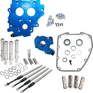 Cam Chest Kit without Cams - Chain Drive - Chrome Pushrods - Twin Cam