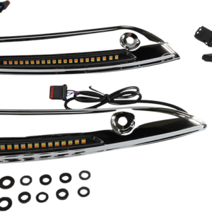 Windshield Trim - Sequential Turn Signal - Chrome