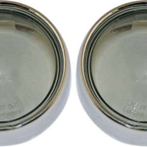 Bullet Signal Lenses - Chrome/Smoke