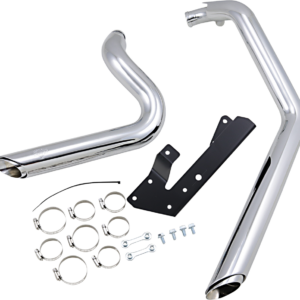 Shortshots Staggered Exhaust System - Chrome