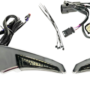 Sequential Tour Pak Seat Back Rest LED Lights - Chrome/Smoke - CVO