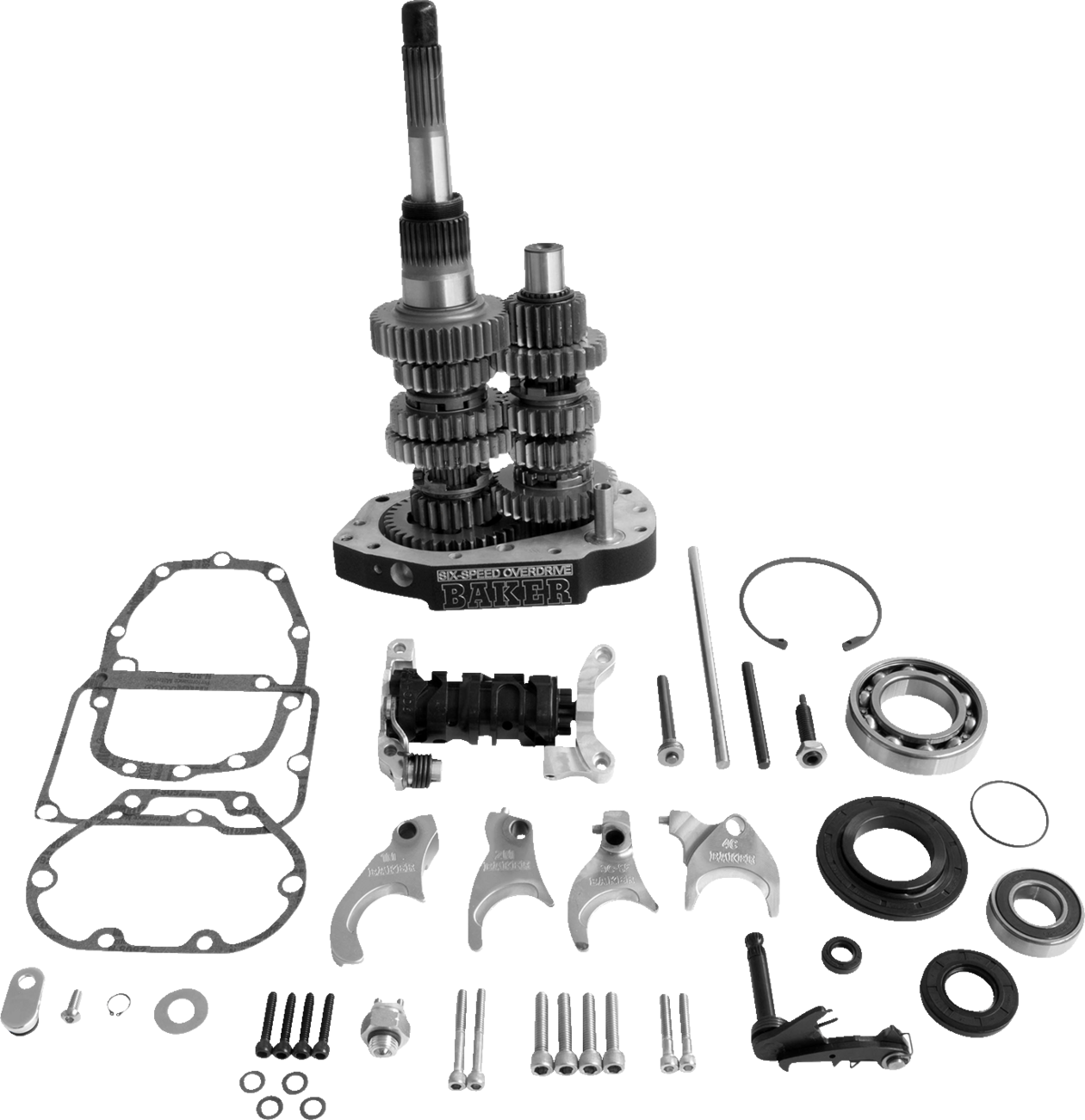 Gear Set - Overdrive/6-Speed - Black - Softail/Dyna/FXR