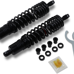 Premium Ride-Height Adjustable Shocks - 12.5" - Heavy Duty - Black