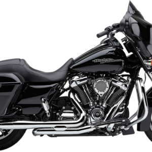 El Diablo Slip-On Mufflers - 4" - FL - Chrome with Black Tip