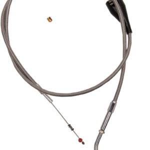 Stainless Steel Idle Cable - Cruise - +3" - '02-'07 FLH