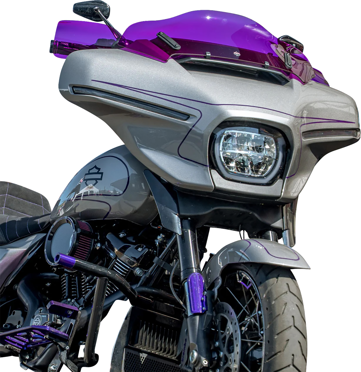 Flare® Handguards - Harley-Davidson Cable Clutch - Purple