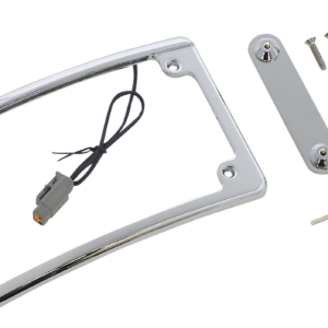 License Plate Frame - LED - Chrome