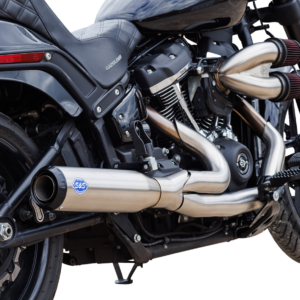 2-into-1 Qualifier Exhaust System - 50-State - Silver - Softail