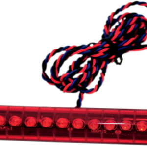Dual Intensity LED Light Bar - Non-Sequential with Flashing Brake - Red