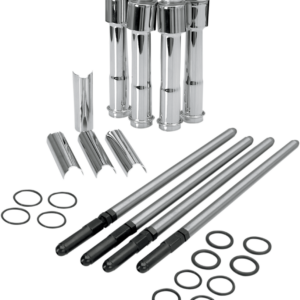 Adjustable Pushrod Kit - Chrome Covers - XL '91-'22