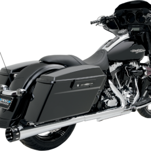 Megaphone Slip-On Mufflers - Chrome/Polished - Tapered - Performance Baffle