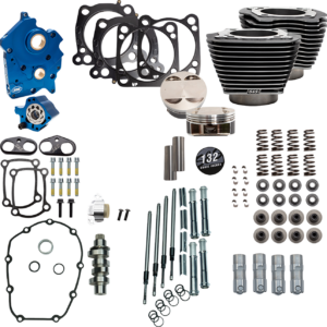 132" Power Pack - 550 Chain Drive - Water Cooled - Black Granite w/Highlight Fins - 114"/117" M8