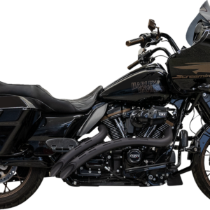 Sweeper Radial Exhaust System with Slotted Heat Shields - Black