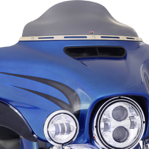 Flare® Windshield - 6-1/2" - Dark Smoke - '14-'25 FLH