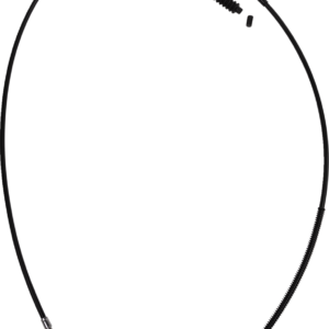 High-Efficiency Black Vinyl Clutch Cable - +6" SIze
