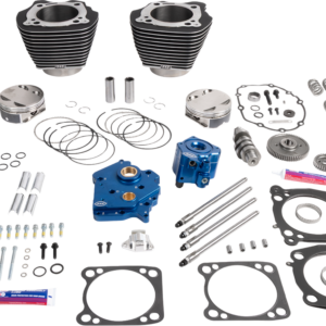 Power Package - Water Cooled - 496 Gear Drive - Wrinkle Black w/Highlight - M8
