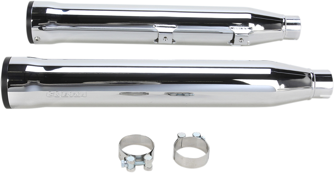 3" RPT Mufflers for '07-'17 Softail - Chrome
