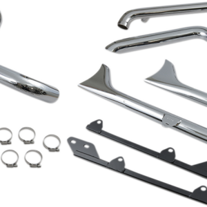 True Duals Exhaust System with Fishtail Mufflers - 30" - Softail