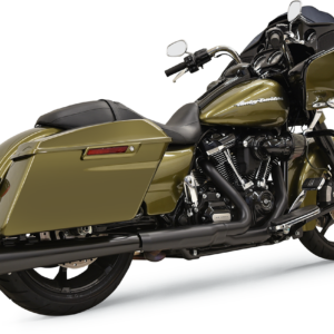 2-into-1 Crossover Eliminator with 4"DNT® Slip-On Muffler - Black - Megaphone