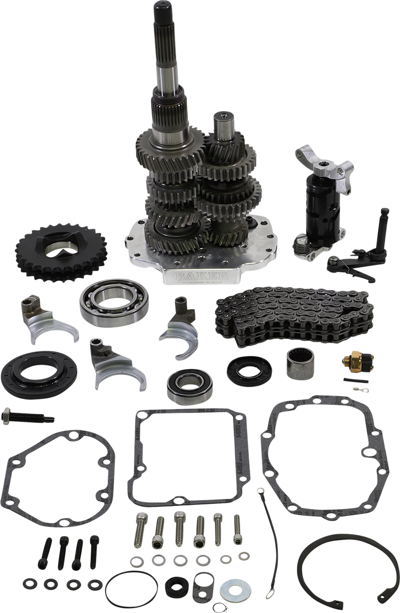 Direct Drive Gear Set - 6-Speed - Polished - '90-'97 Harley-Davidson