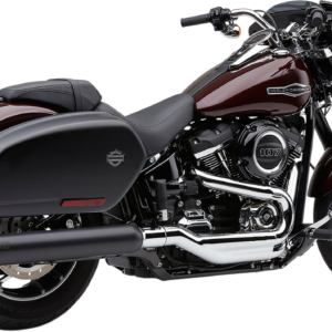 909 Twins Slip-On Muffler - FLSB - Black