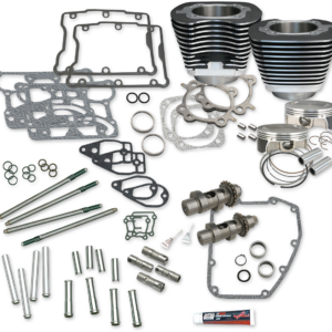 106" Hot Set Up® Kit - 3.967" Bore - Wrinkle Black - Twin Cam