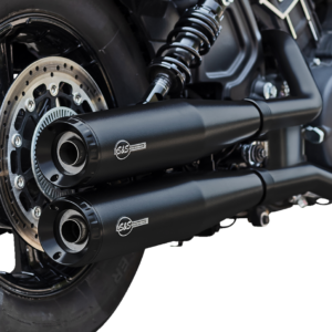 Grand National Slip-On Mufflers - Black - 50-State