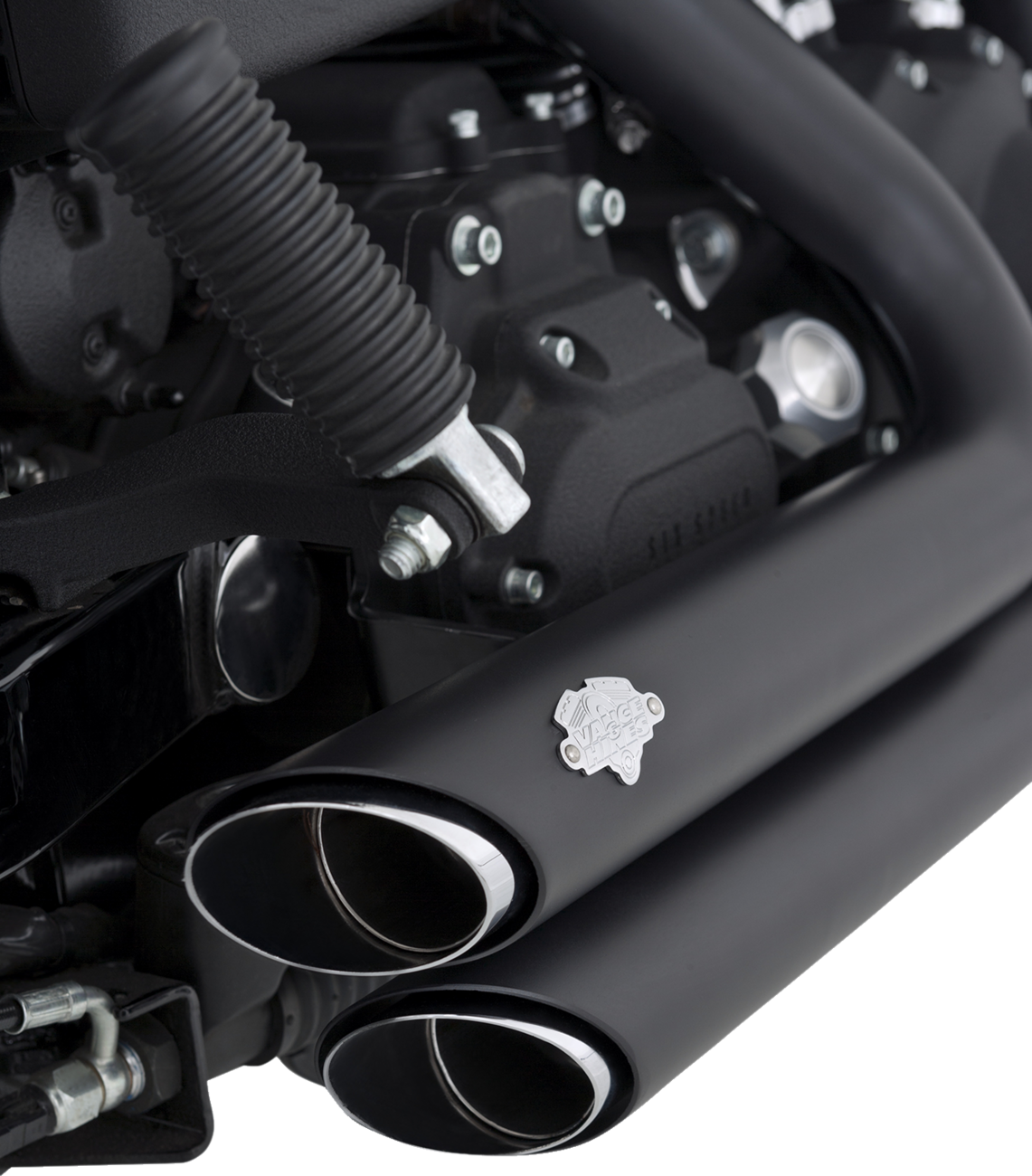 Shortshots Staggered Exhaust System - Matte Black
