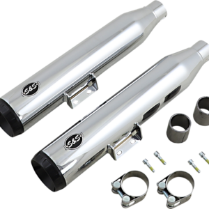 Grand National Slip-On Mufflers - 50-State - Chrome - FLHC/FLDE