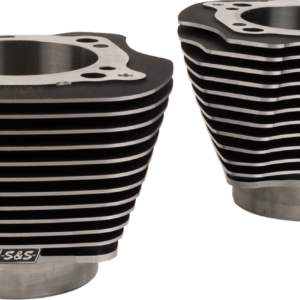 Cylinder Set - 4.320" Bore - Unhoned - Black w/Highlighted Fins - M8
