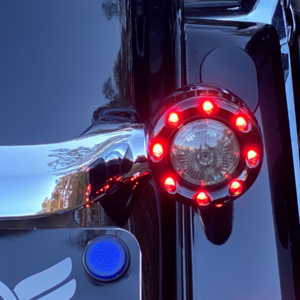 Bullet Turn Signal 1157 - Black - Smoke Lens