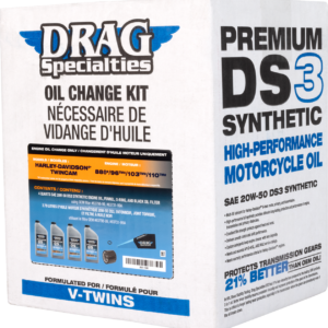 Full Synthetic Oil Change Kit - 20W50 - Twin Cam - Black Filter