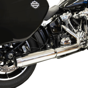 4" Slip-On Muffler with 2-1/2" x 10" Baffle Core - Chrome - 49-State