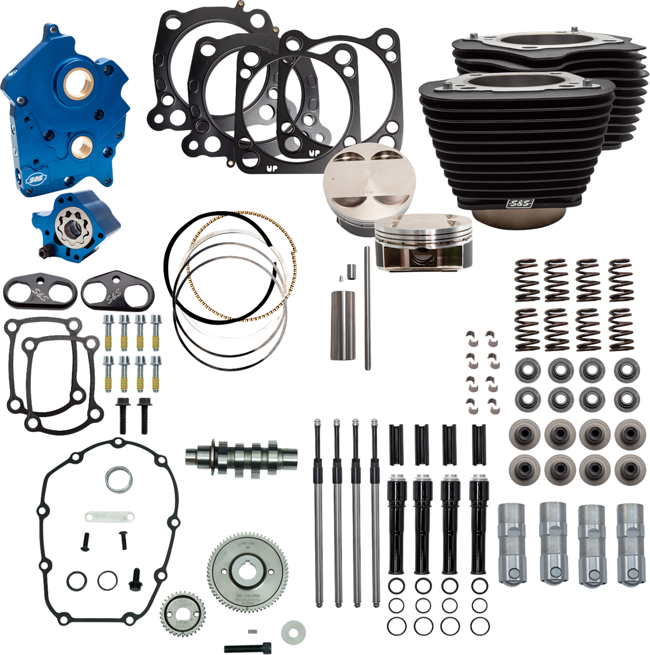 Power Pack - 4.375" Stroke - Oil Cooled - Black Granite w/Highlights - M8