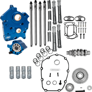 Cam Chest Kit - 496 Gear Drive Cam - Water Cooled - Chrome Pushtubes - M8